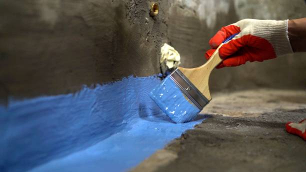 Commercial Waterproofing project at a Magnolia Springs, AL business property by SJ Waterproofing Pros